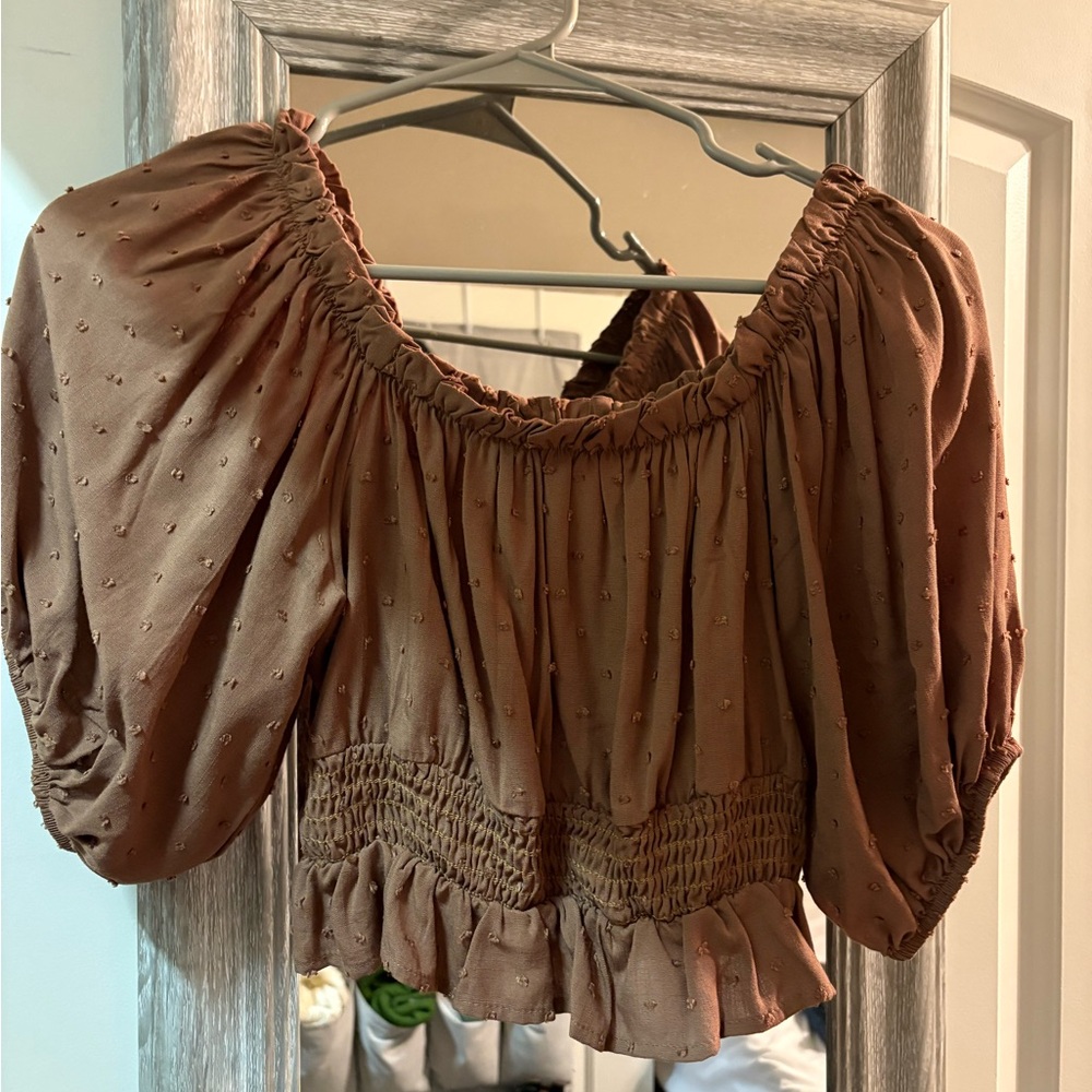 Alter’d State Puff Sleeve Crop Top